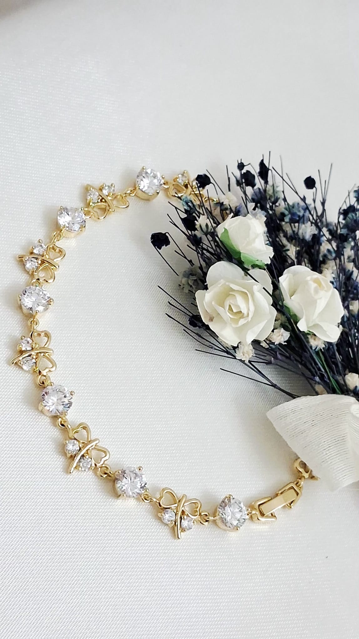 XUPING Bileklik - Zirkon Taşlı ve Kelebek Figürlü